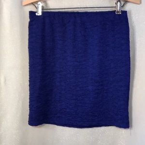 Size large purple  stretch mini skirt with